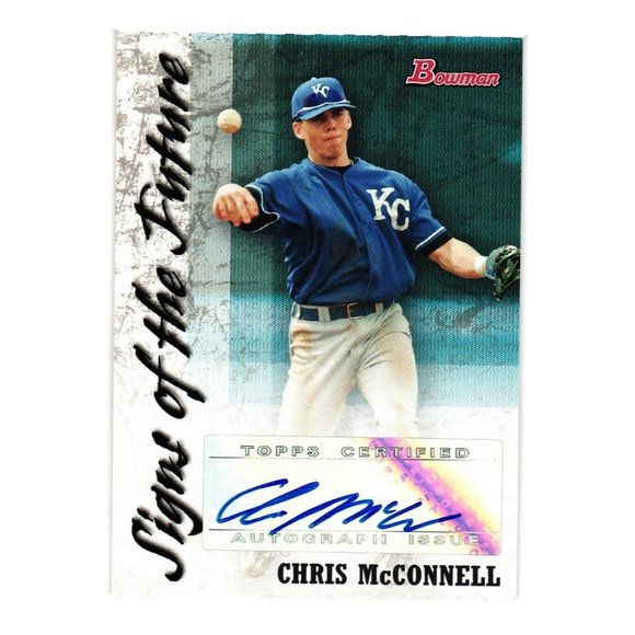 2007 Bowman Signs of the Future Chris McConnell #SOF-CM Auto Kansas City Royals - Picture 1 of 2